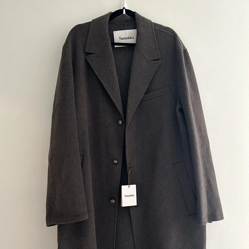 NWT Nanushka Janno wool Coat Size XL